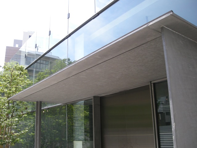 Zinc phosphate coated eaves, walls and columns