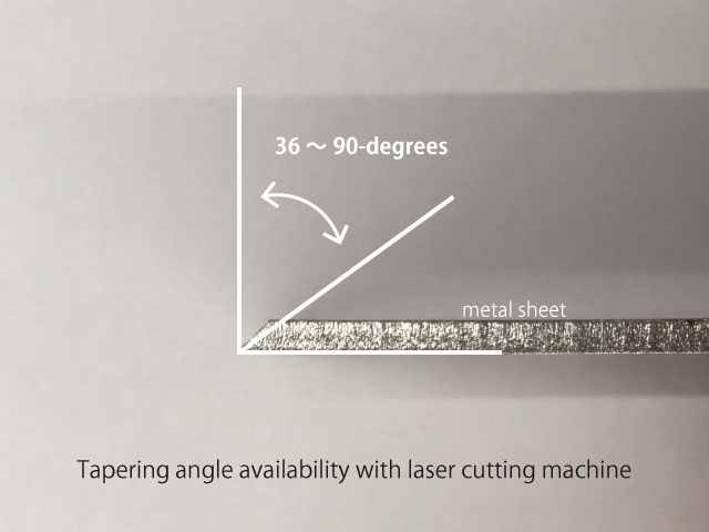 The available angle ranges from 36-degrees to 90-degrees