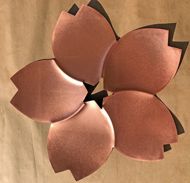 A mockup of the sakura flower piece