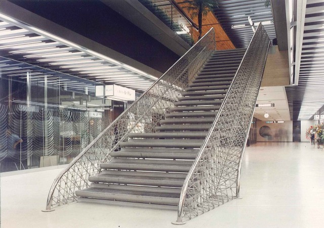 The "staircase of dreams" of 'Palaceside building" upon completion