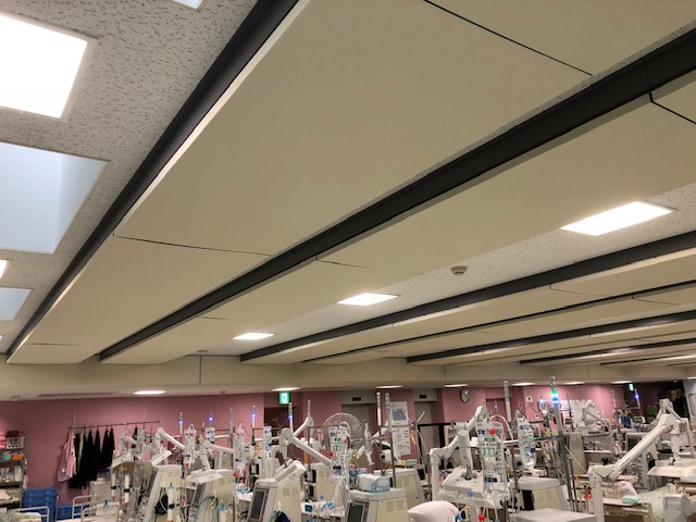 輻射天井施工後の練馬桜台クリニックの様子